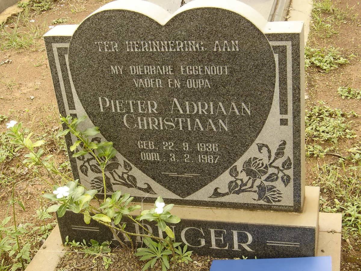 KRUGER Pieter Adriaan Christiaan 1936-1987