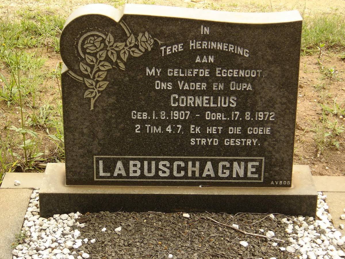 LABUSCHAGNE Cornelius 1907-1972