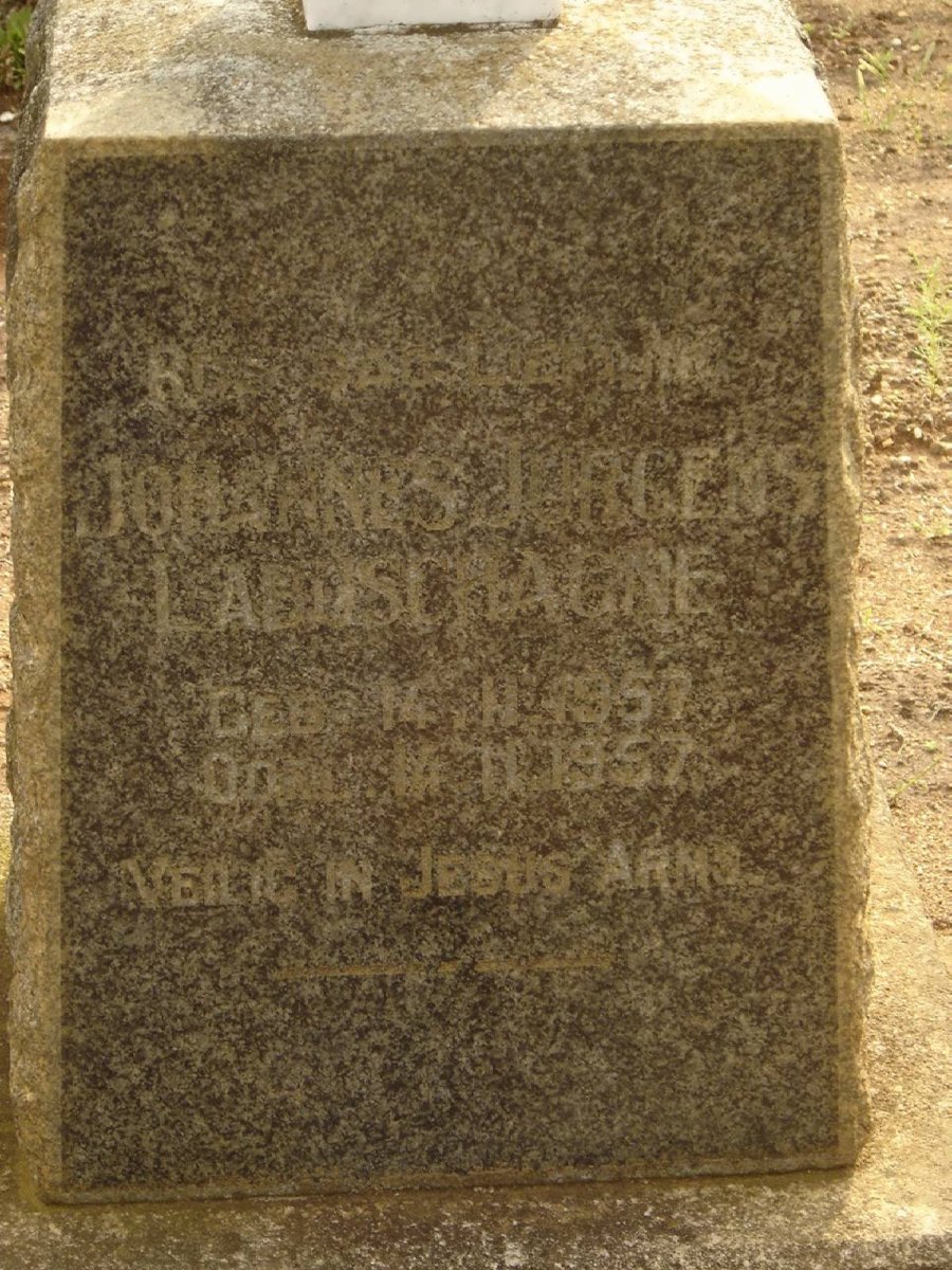 LABUSCHAGNE Johannes Jurgens 1957-1957