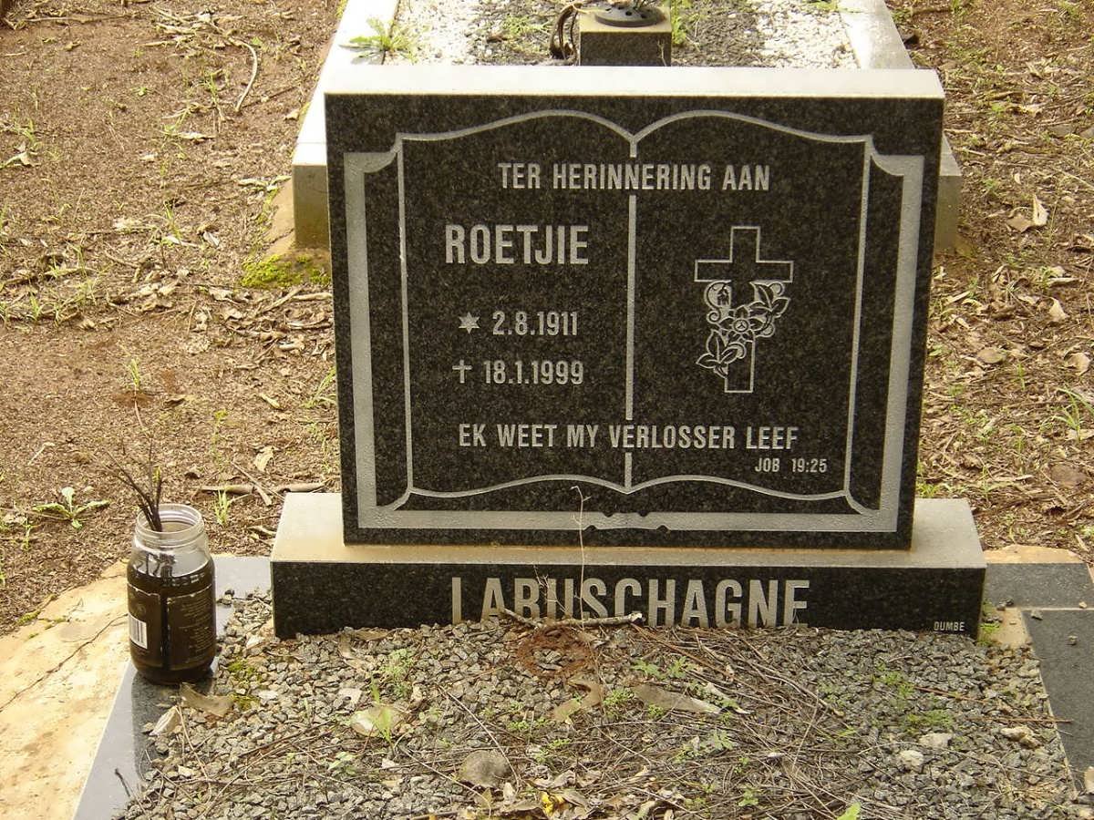 LABUSCHAGNE Roetjie 1911-1999