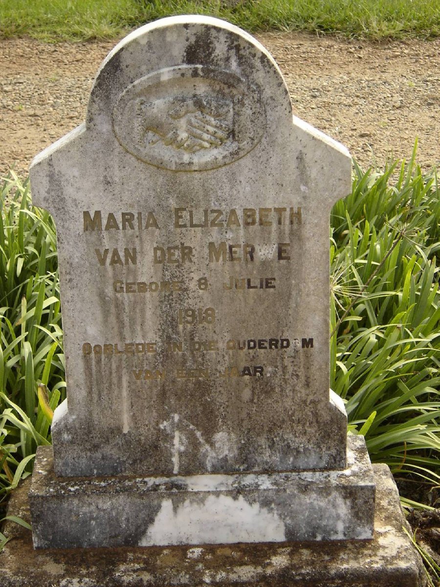 MERWE Maria Elizabeth, van der 1918-1919