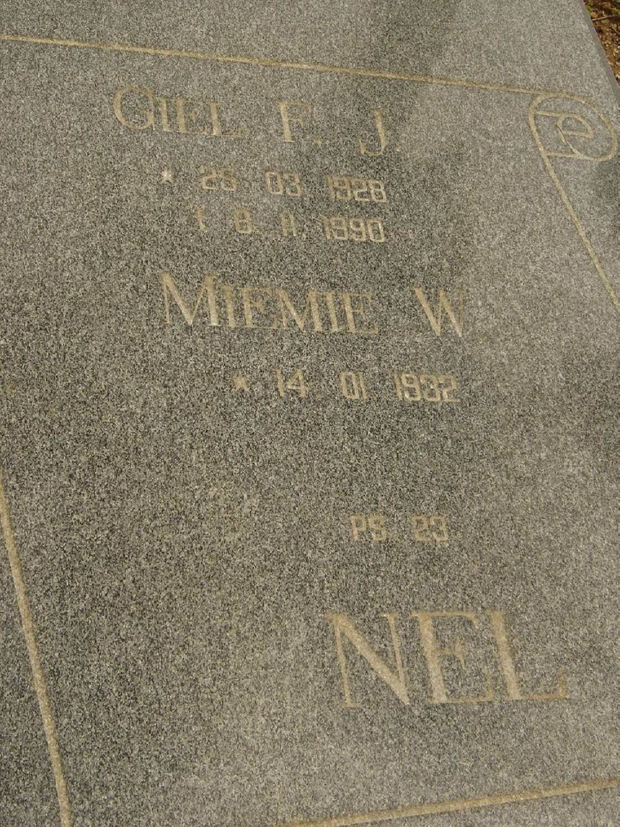 NEL Giel F.J. 1928-1990 &amp; Miemie W. 1932-