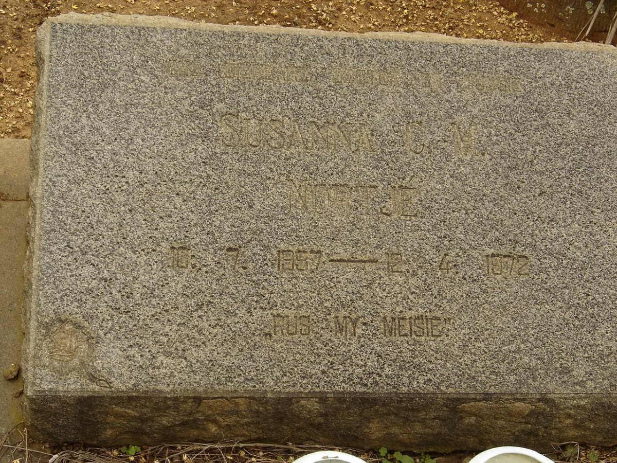 NORTJE Susanna C. V. 1957-1972