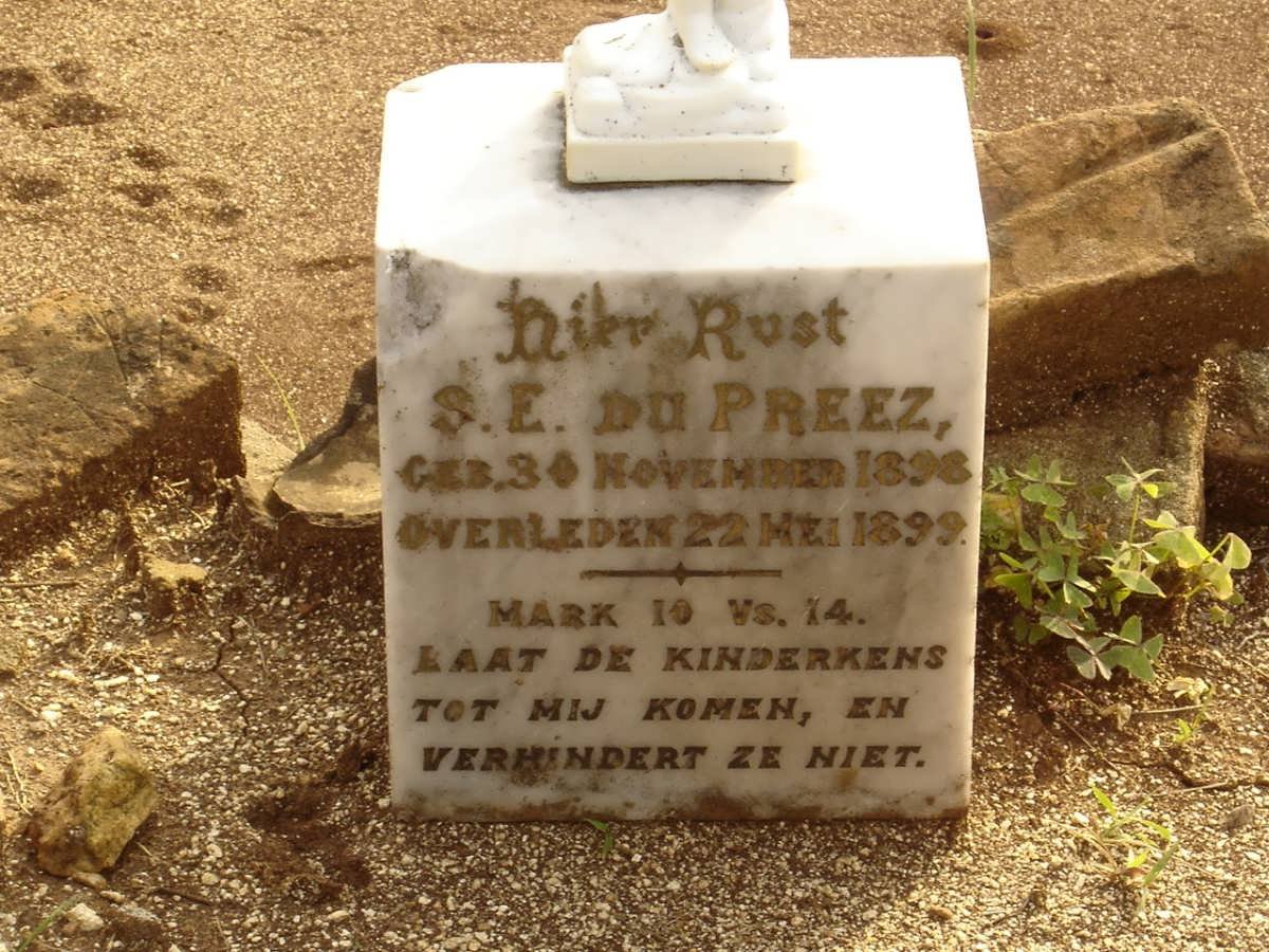 PREEZ S.E., du 1898-1899