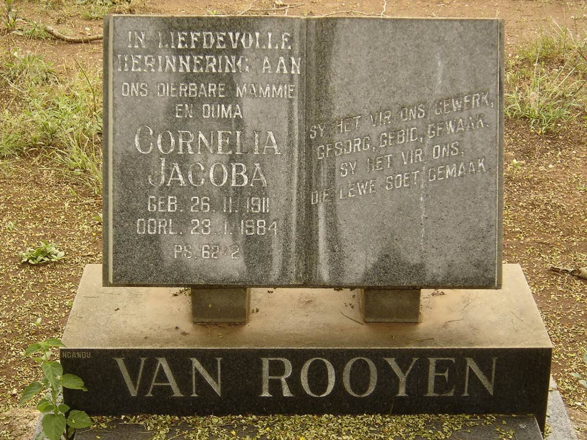 ROOYEN Cornelia Jacoba, van 1911-1984