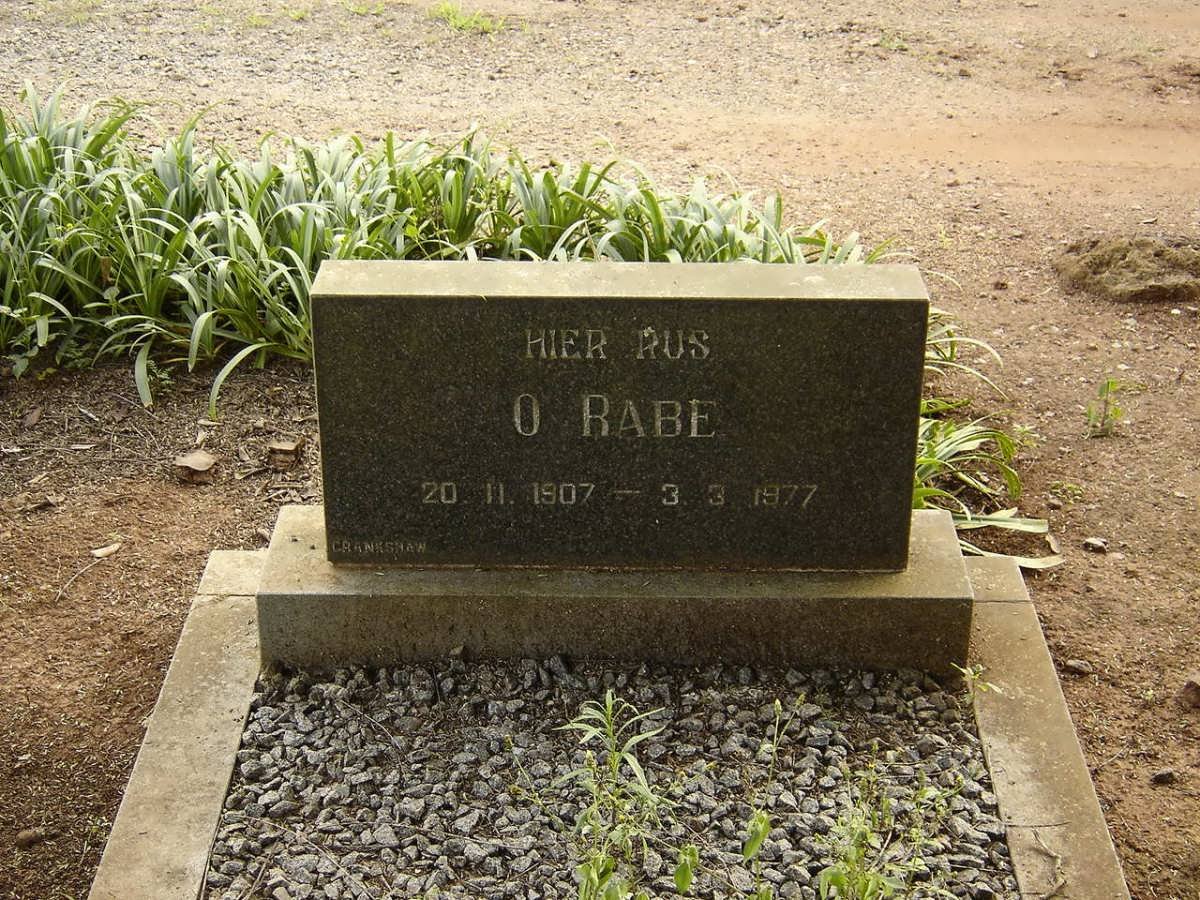 RABE O. 1907-1977