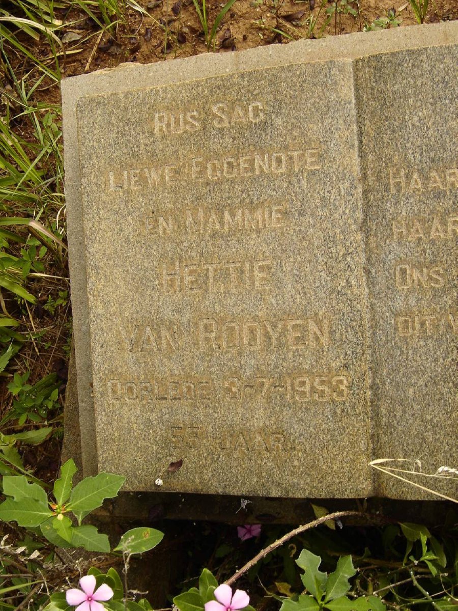 ROOYEN Hettie, van -1955