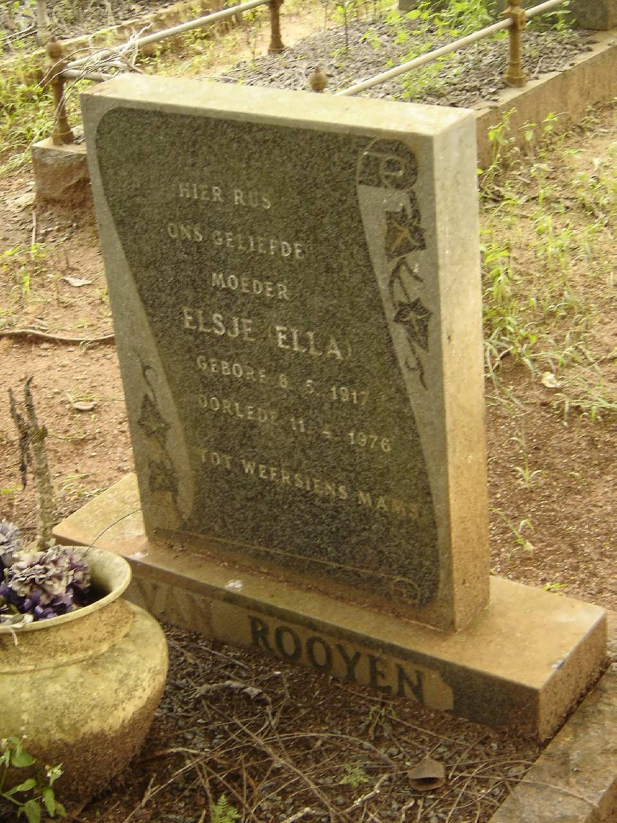 ROOYEN Elsje, van 1917-1976