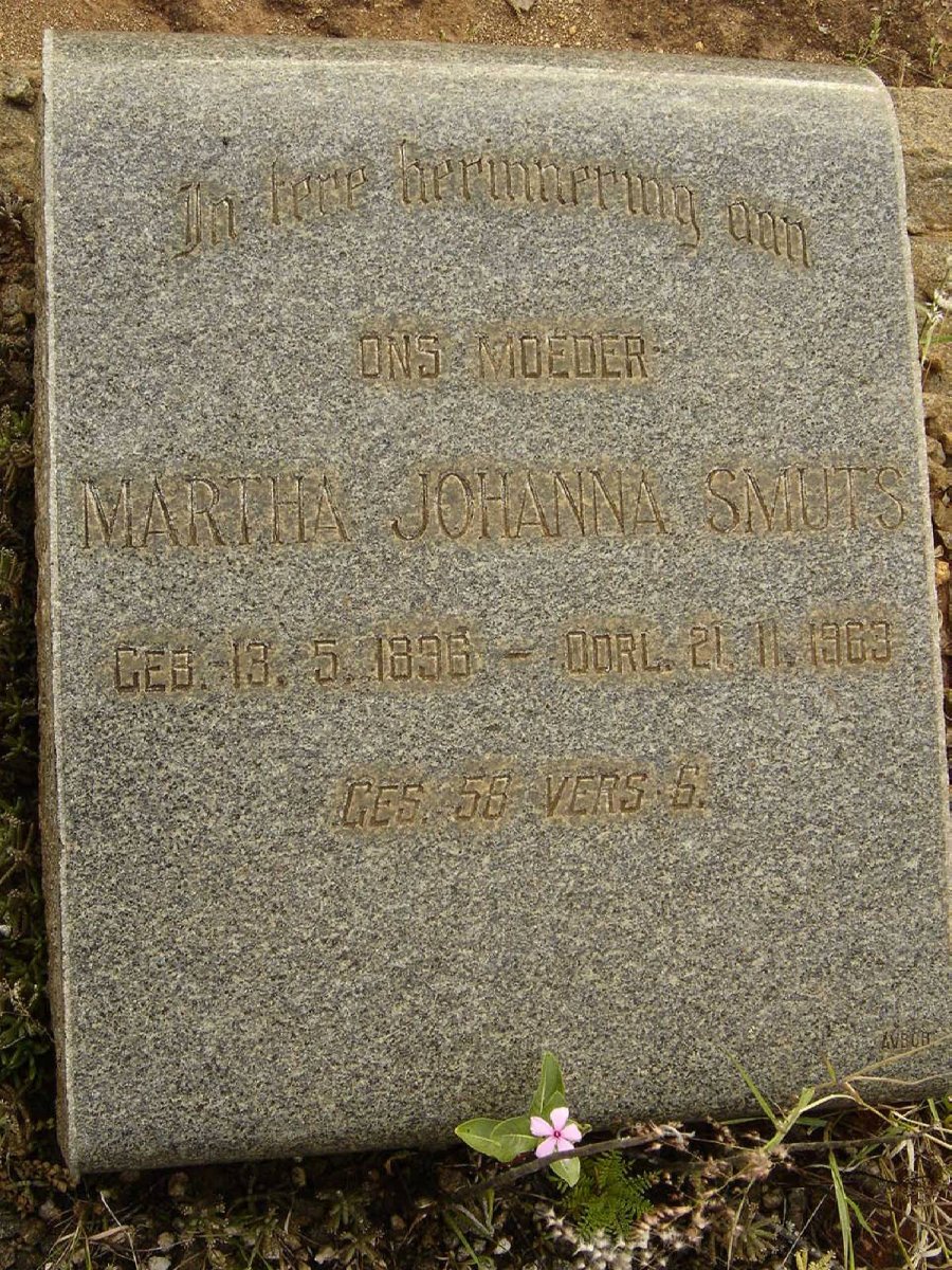 SMUTS Martha Johanna 1896-1963