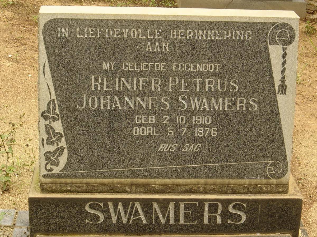 SWAMERS Reinier Petrus Johannes 1910-1976