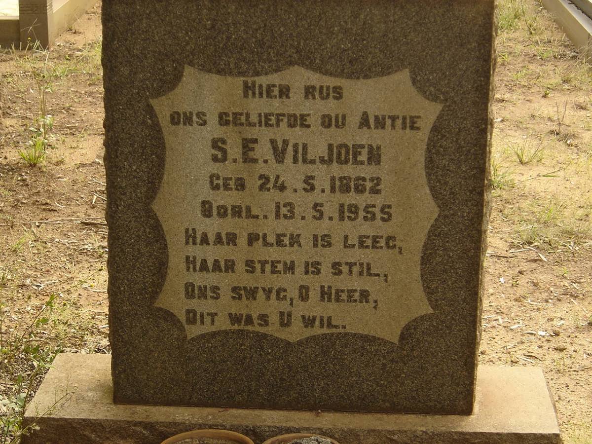 VILJOEN S.E. 1862-1955
