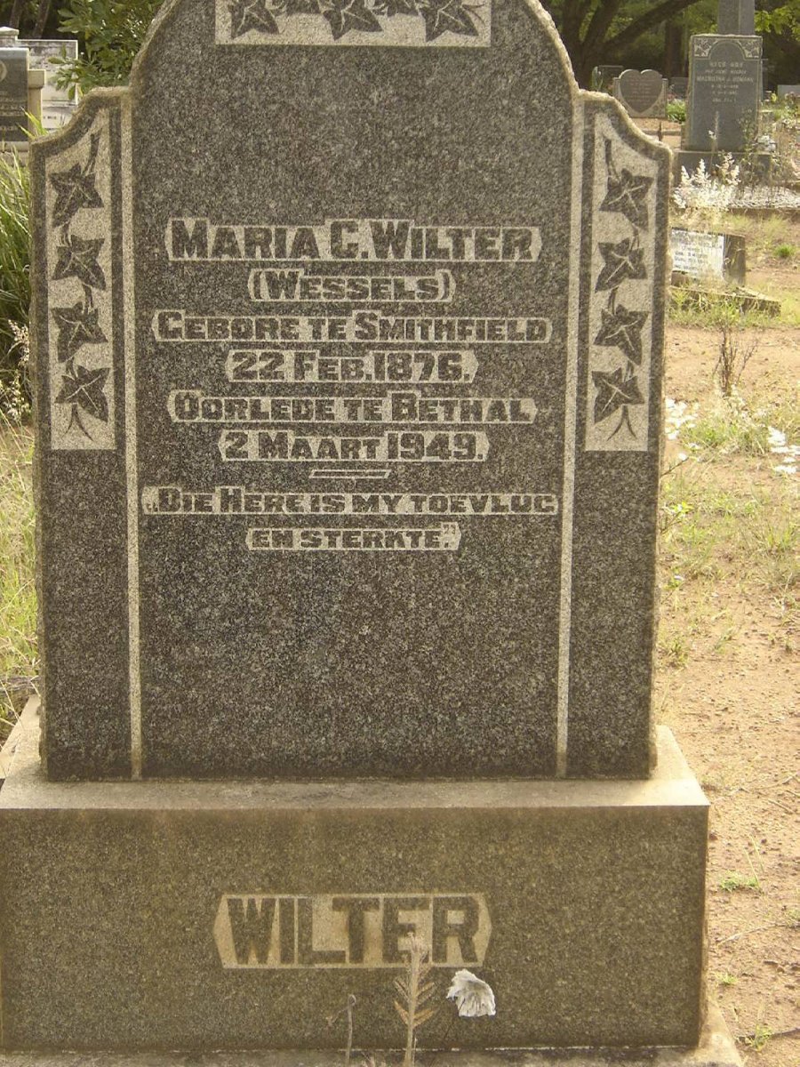 WILTER Maria C. nee WESSELS 1876-1949