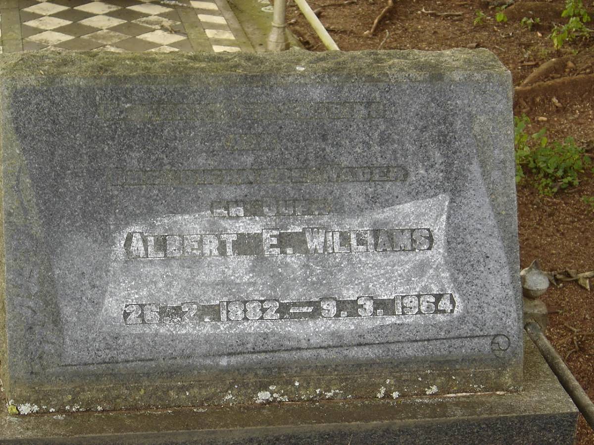 WILLIAMS Albert E. 1882-1964