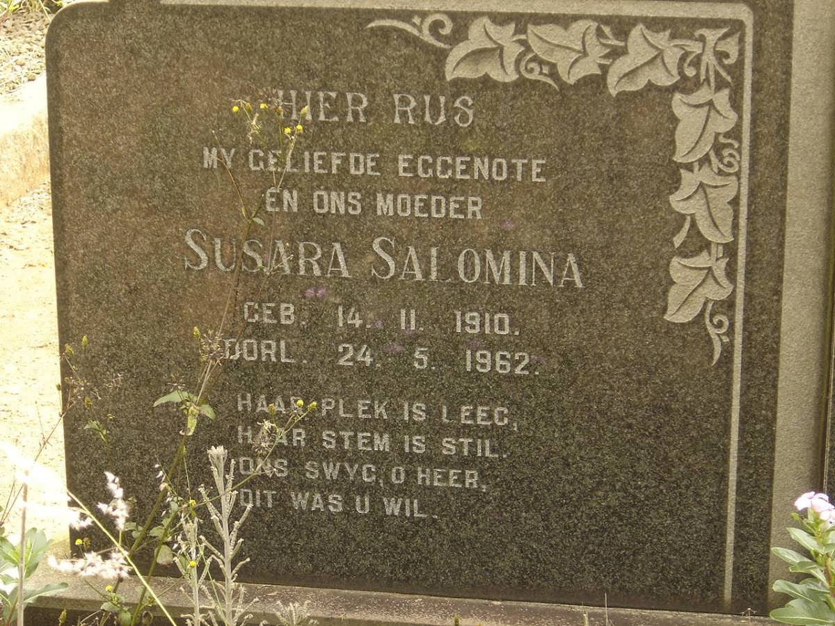 ? Susara Salomina 1910-1962