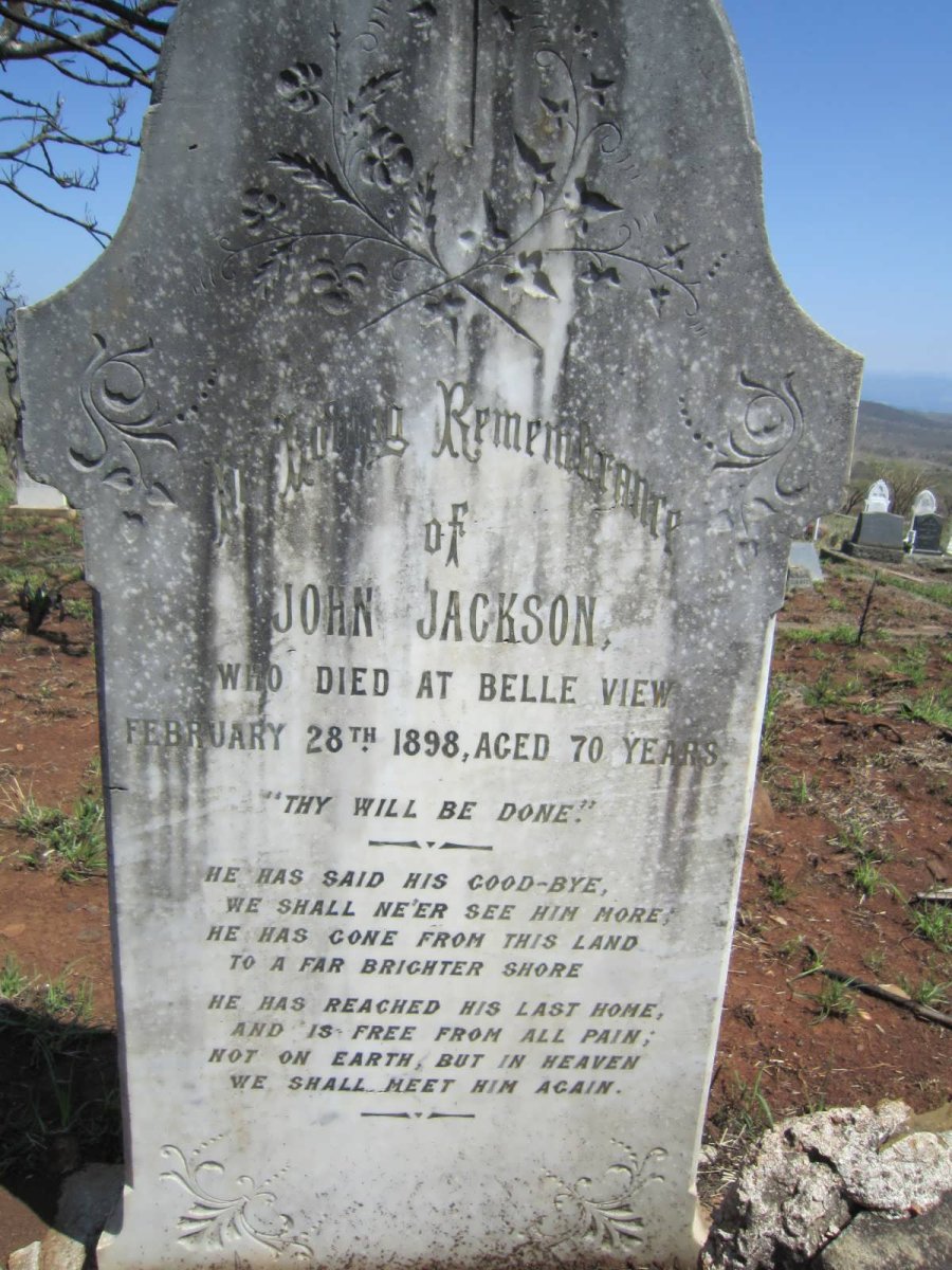 JACKSON John -1898