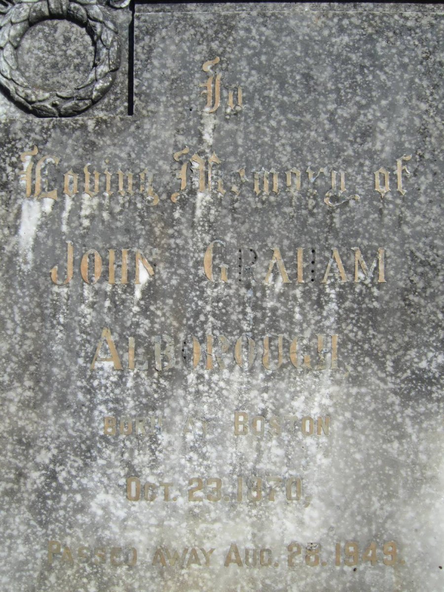 ALBOROUGH John Graham 1870-1949