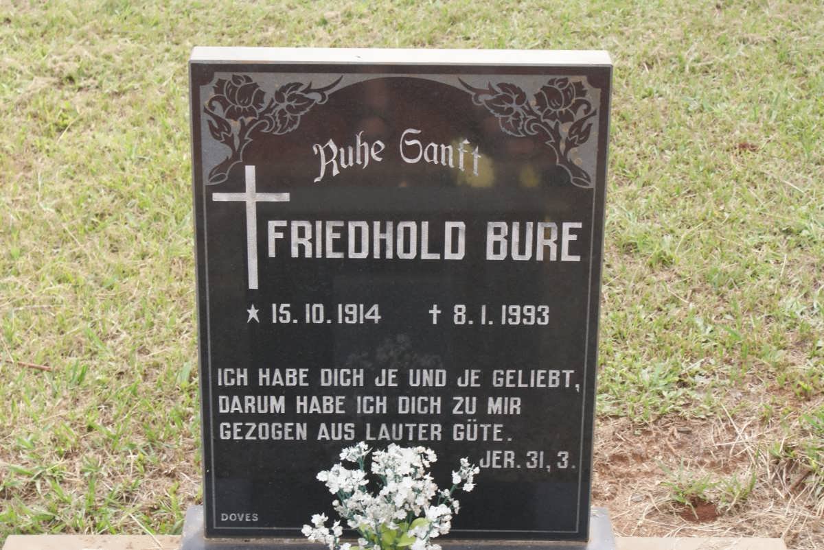 BURE Friedhold 1914-1993
