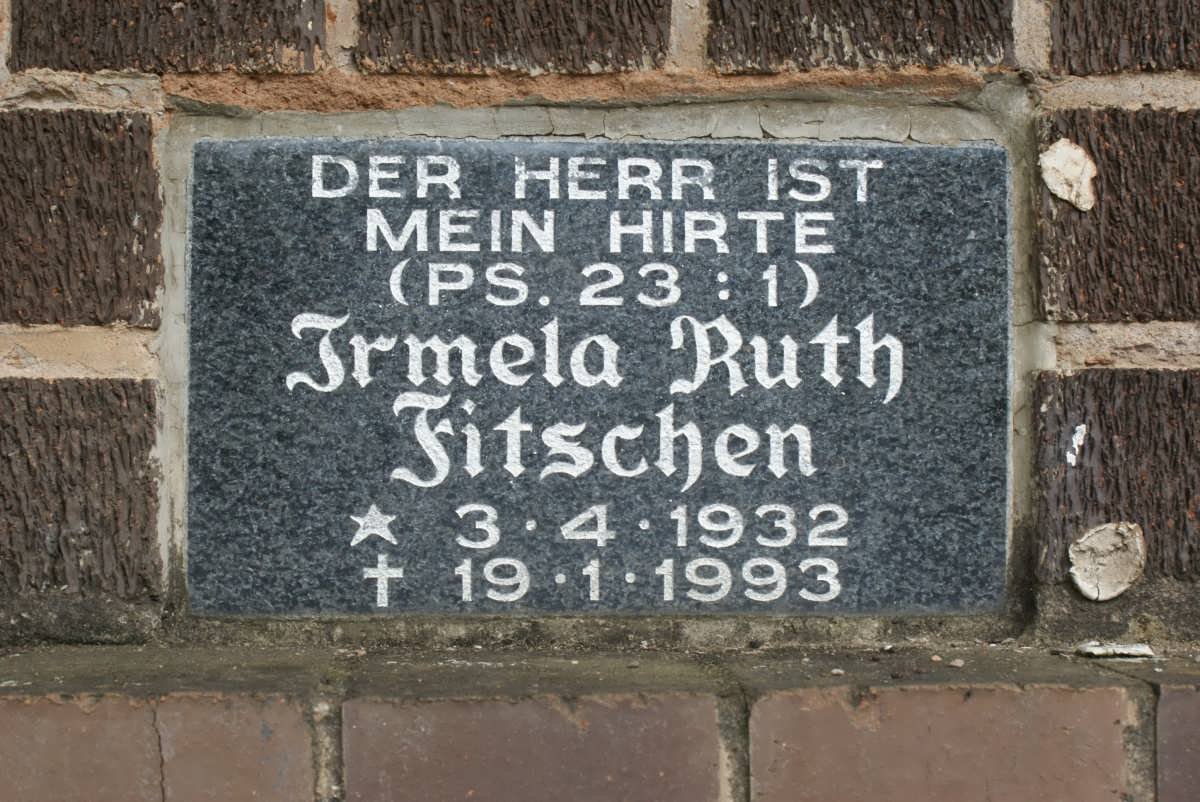 FITSCHEN Irmela Ruth 1932-1993