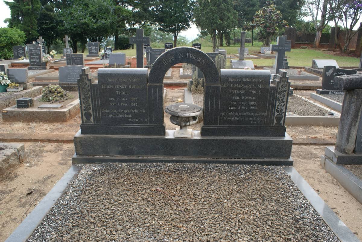 THÖLE Erich Ernst Rudolf 1899-1963 &amp; Adele Margarete Marie Antonie BÖHMER 1903-1983