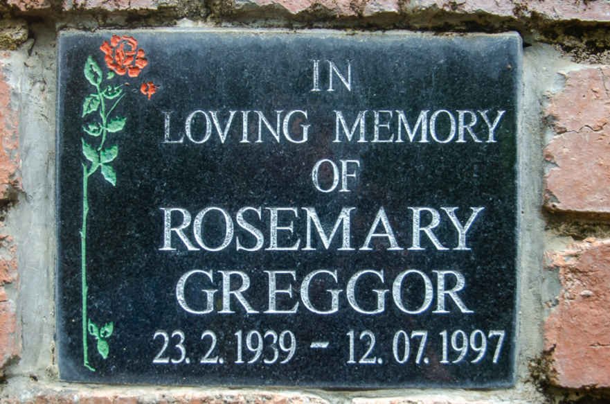 GREGGOR Rosemary 1939-1997