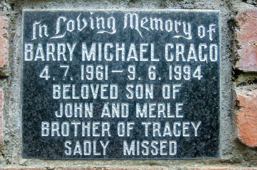 CRACO Barry Michael 1961-1994