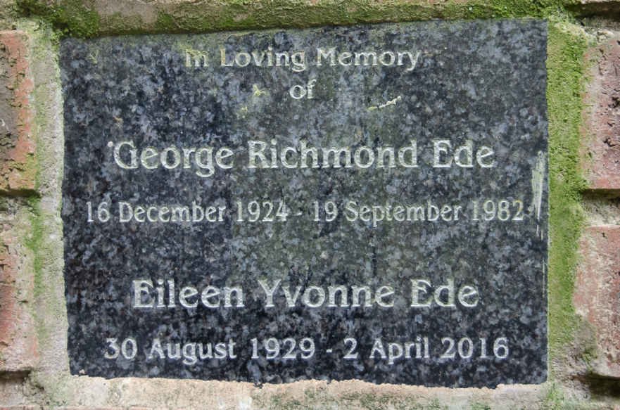 EDE George Richmond 1924-1982 &amp; Eileen Yvonne 1929-2016