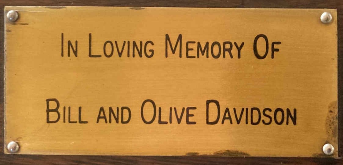 DAVIDSON Bill & Olive