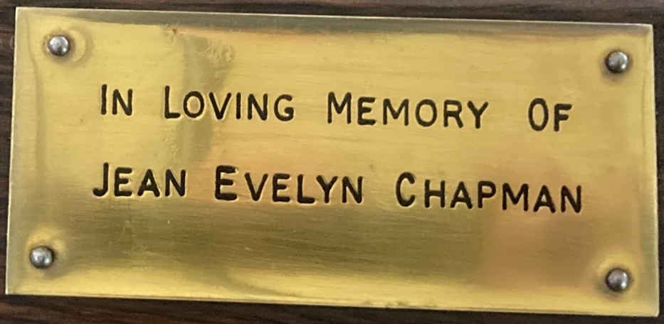 CHAPMAN Jean Evelyn 