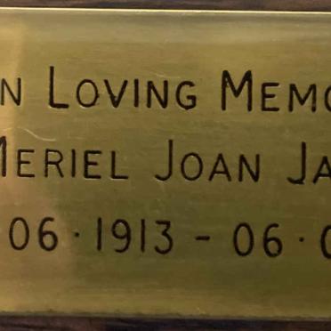 JACKSON Meriel Joan 1913-1999