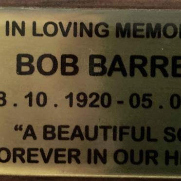 BARRETT Bob 1920-2012