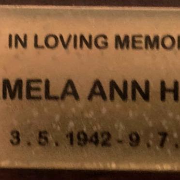 HUBBLE Pamela Ann 1942-2019