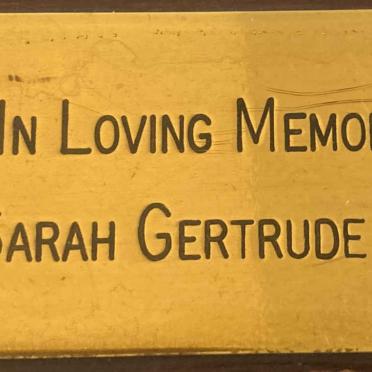 VOGAN Sarah Gertrude