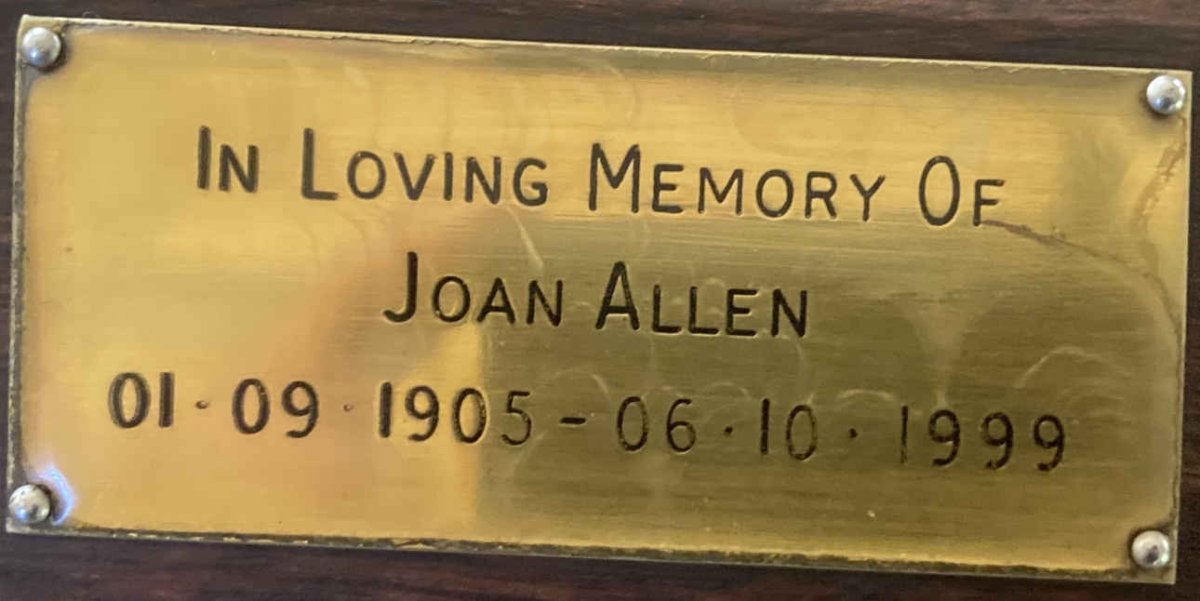 ALLEN Joan 1905-1999