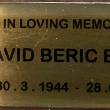BROWN David Beric 1944-2009