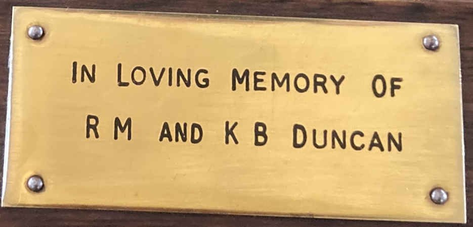 DUNCAN R.M. & K.B.