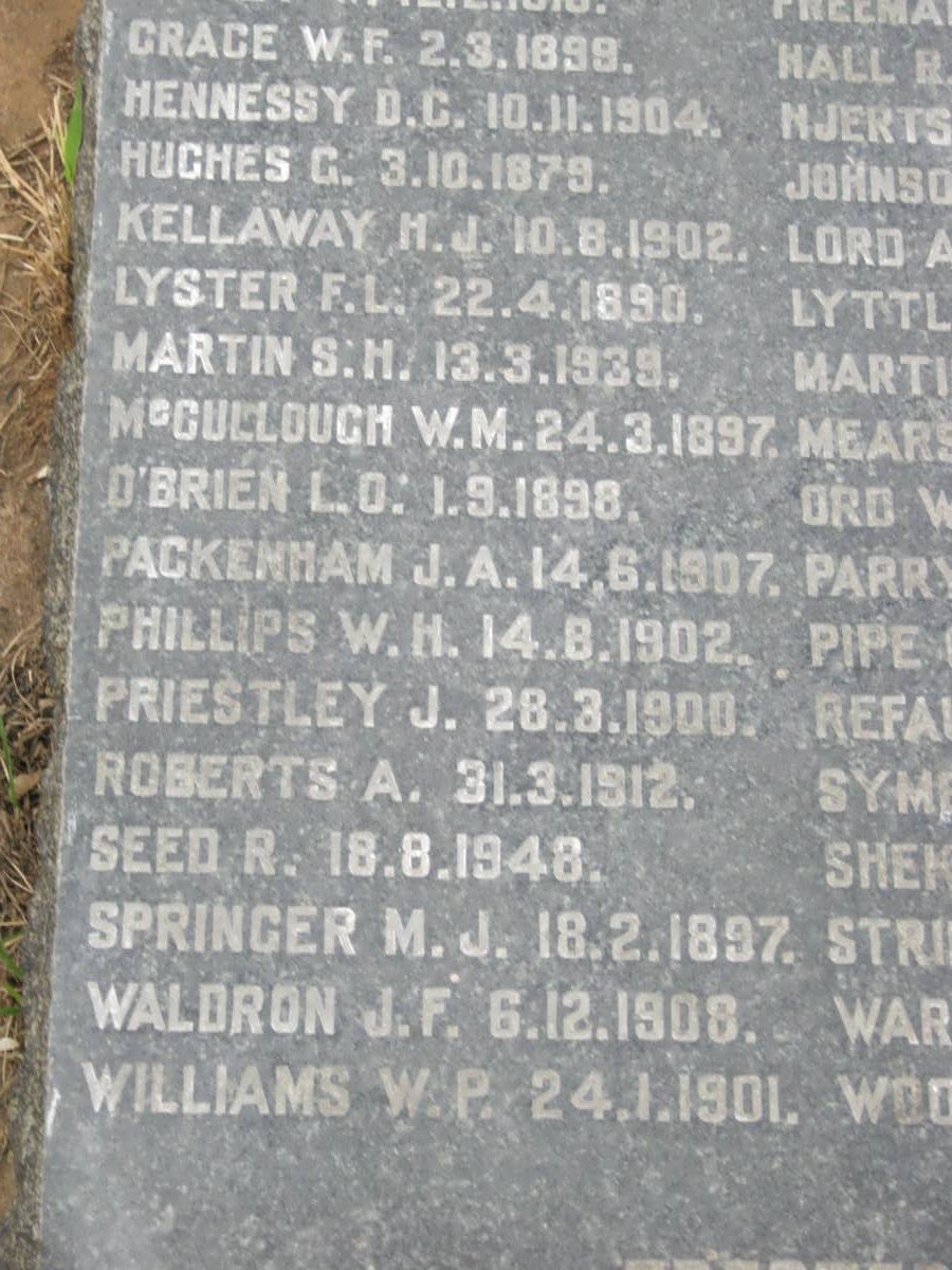 08. MEMORIAL TO MEMBERS OF THE NATAL MOUNTED POLICE AND NATAL POLICE
