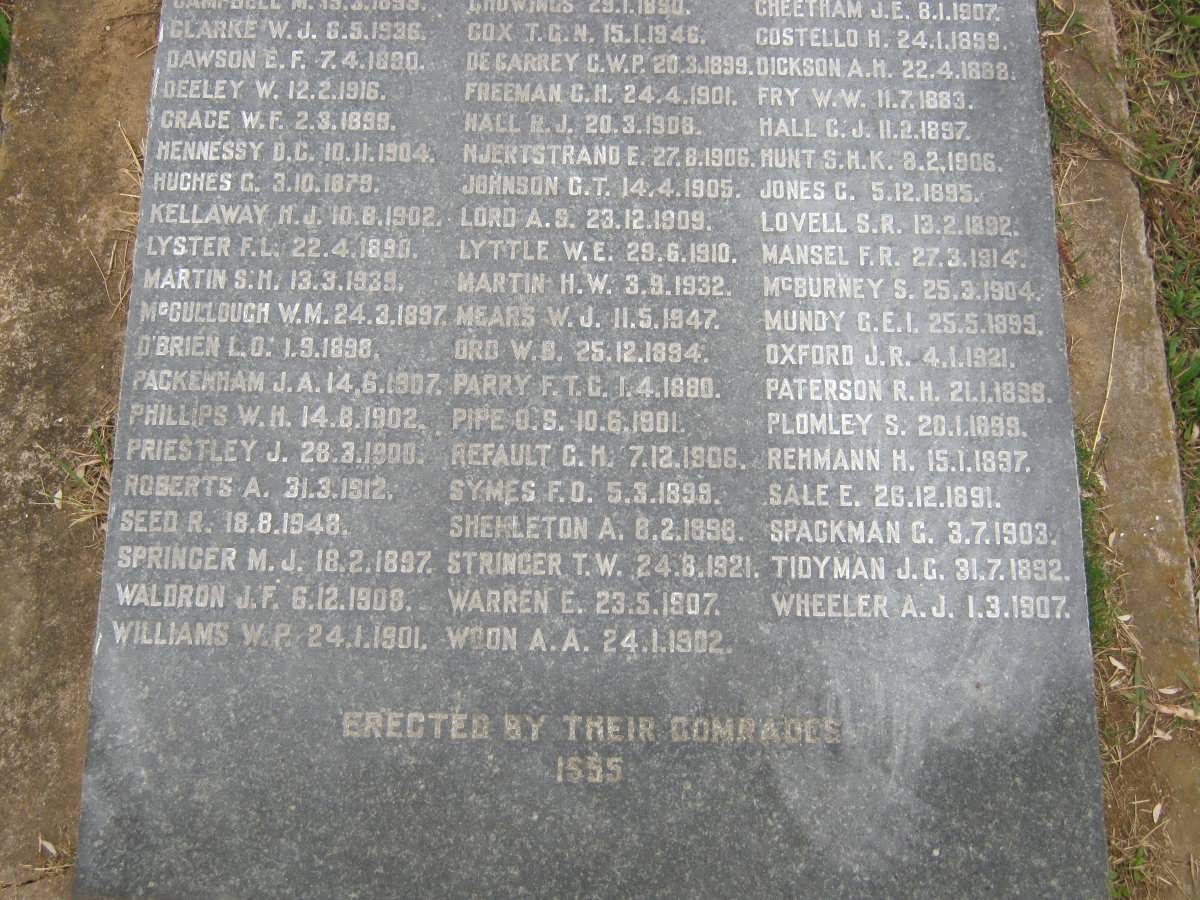 04. MEMORIAL TO MEMBERS OF THE NATAL MOUNTED POLICE AND NATAL POLICE