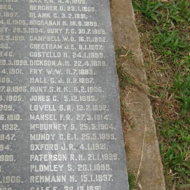 07. MEMORIAL TO MEMBERS OF THE NATAL MOUNTED POLICE AND NATAL POLICE