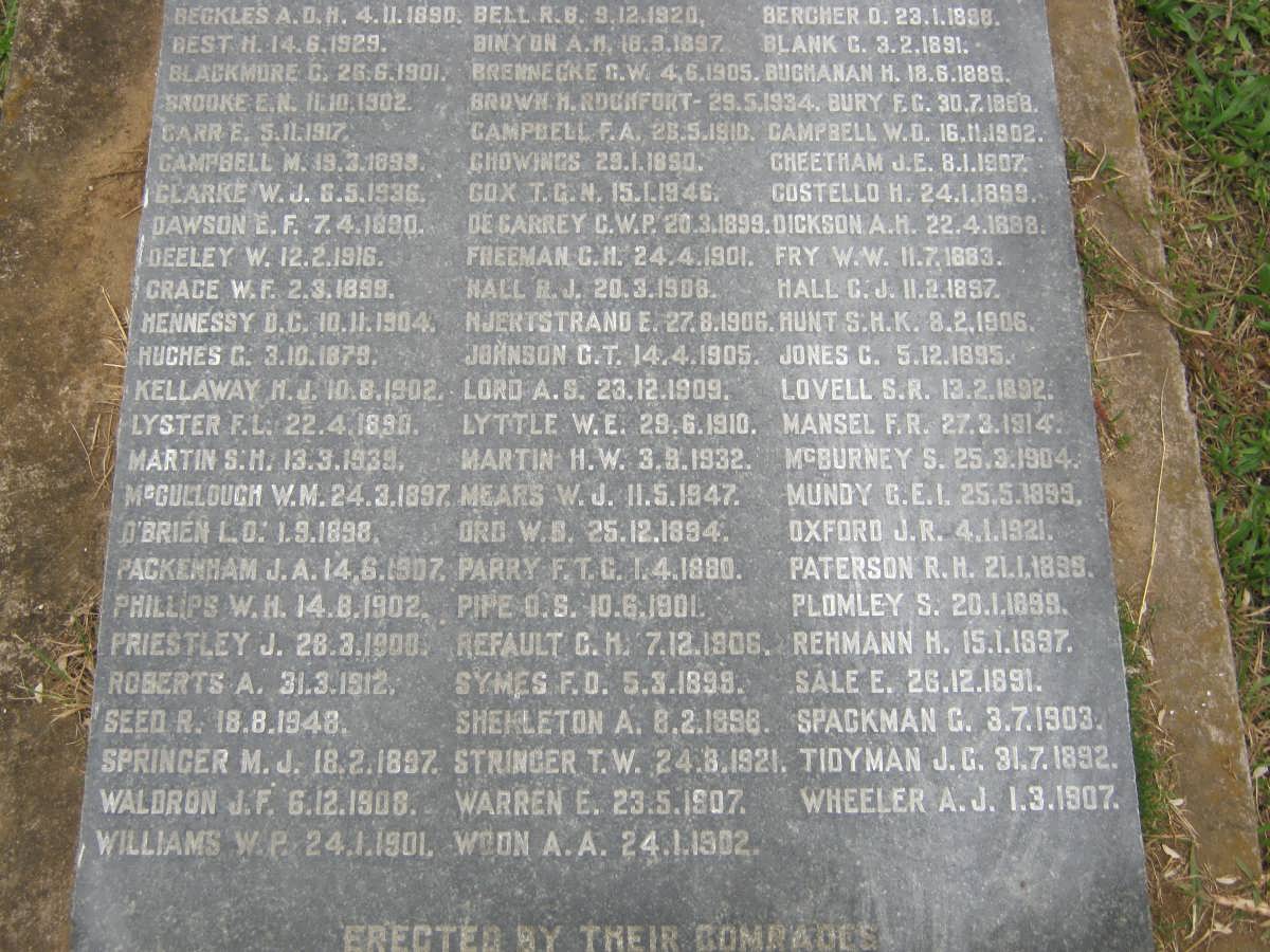 03. MEMORIAL TO MEMBERS OF THE NATAL MOUNTED POLICE AND NATAL POLICE