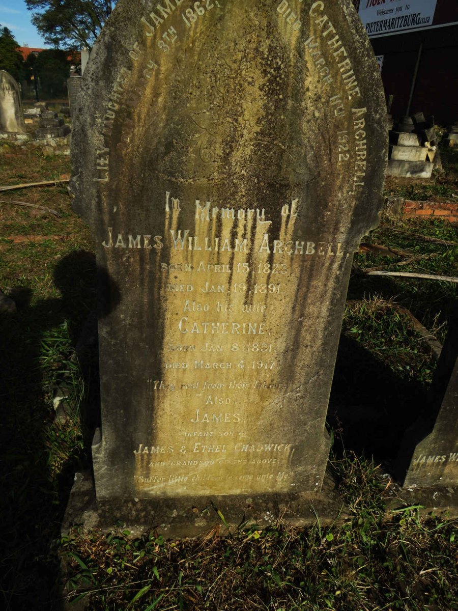 ARCHBELL James William 1823-1891 & Catherine 1831-1917 :: ARCHBELL James