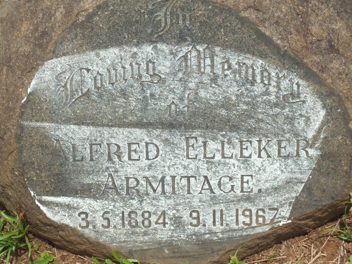 ARMITAGE Alfred Elleker 1884-1967