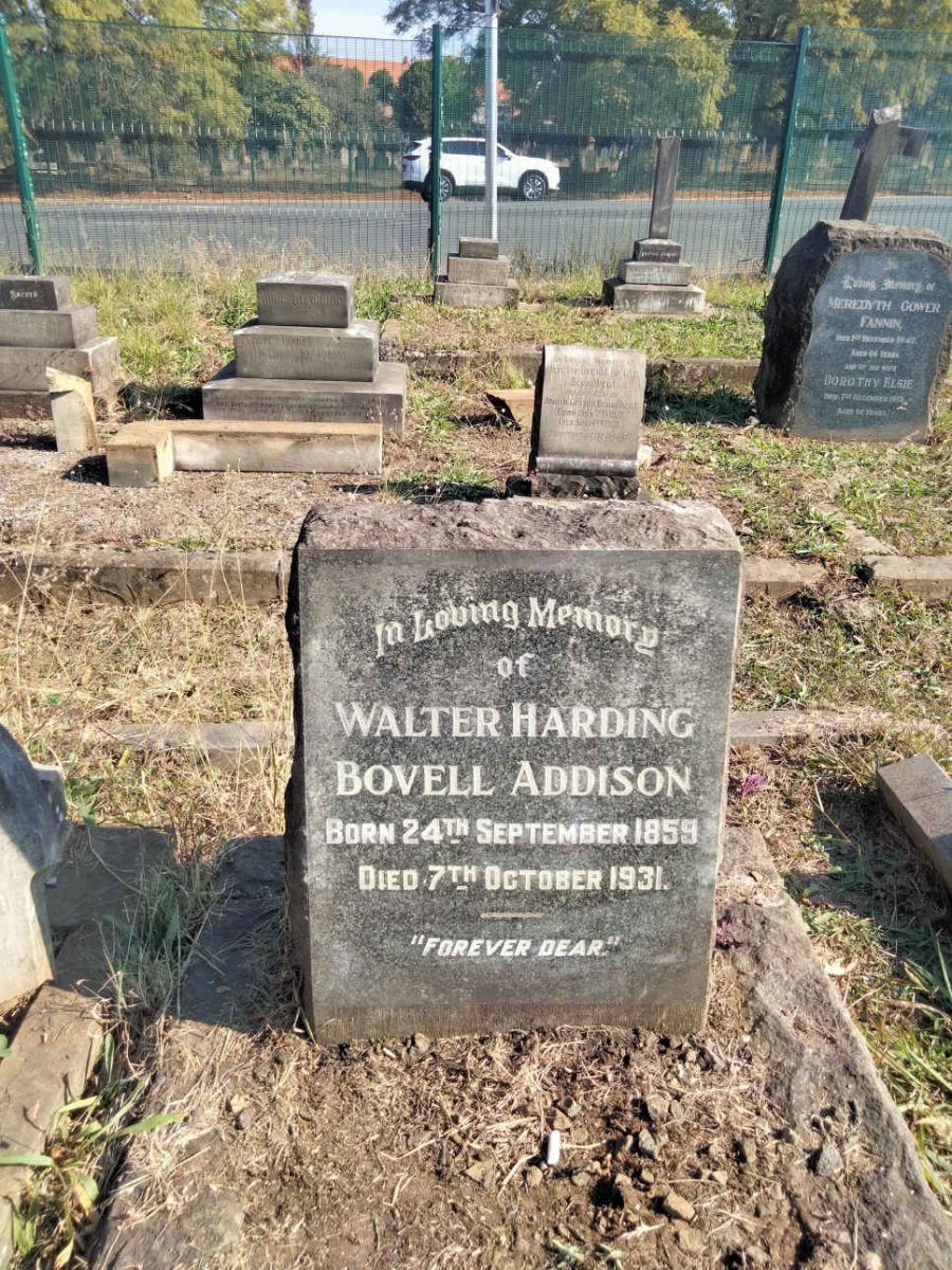 ADDISON Walter Harding Bovell 1859-1931