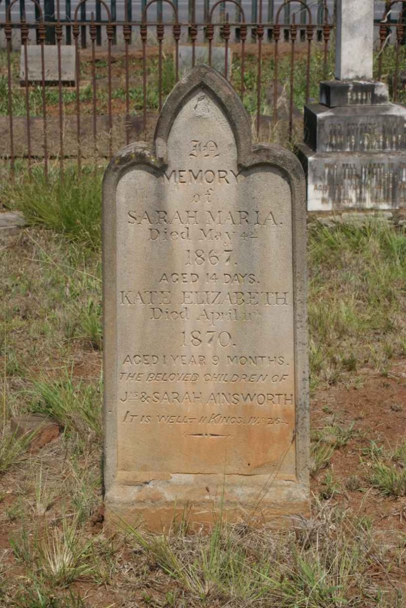 AINSWORTH Sarah Maria -1867 :: AINSWORTH Kate Elizabeth -1870
