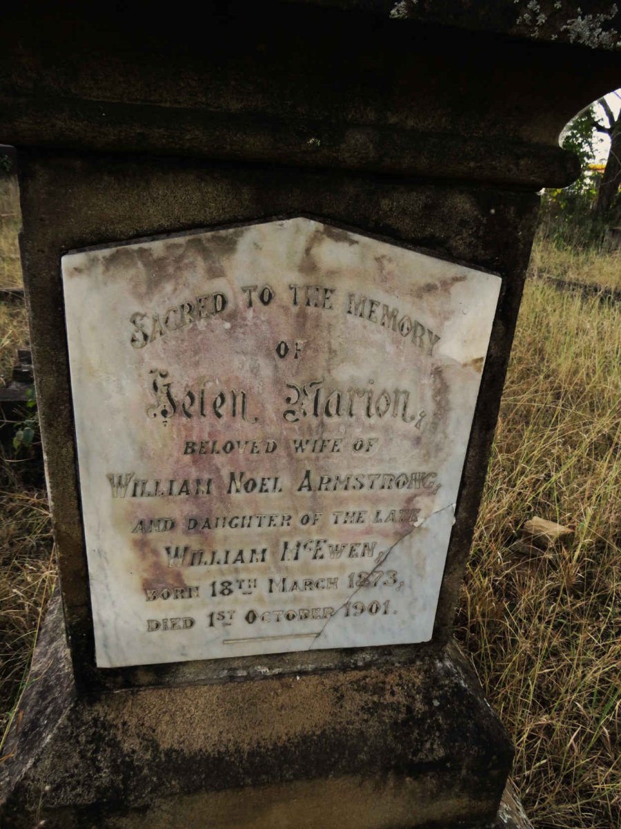 ARMSTRONG Helen Marion 1873-1901