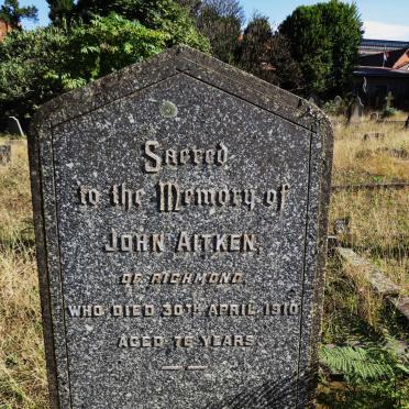 AITKEN John -1910
