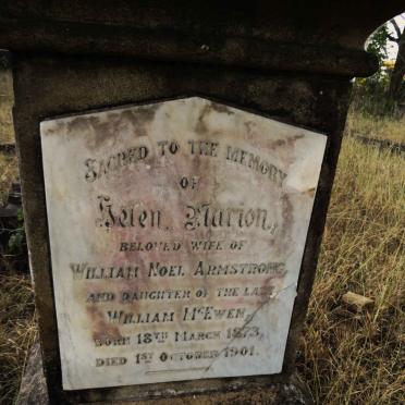 ARMSTRONG Helen Marion 1873-1901