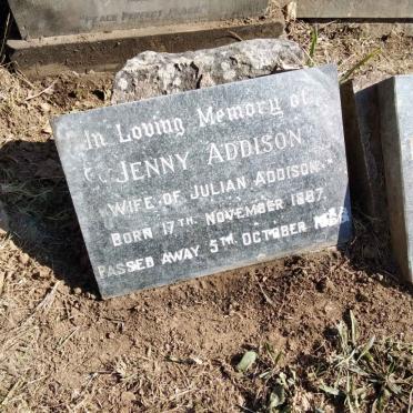 ADDISON Jenny 1887-1966