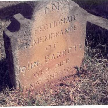 BARRETT John -1878