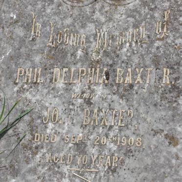 BAXTER Philadelphia -1908