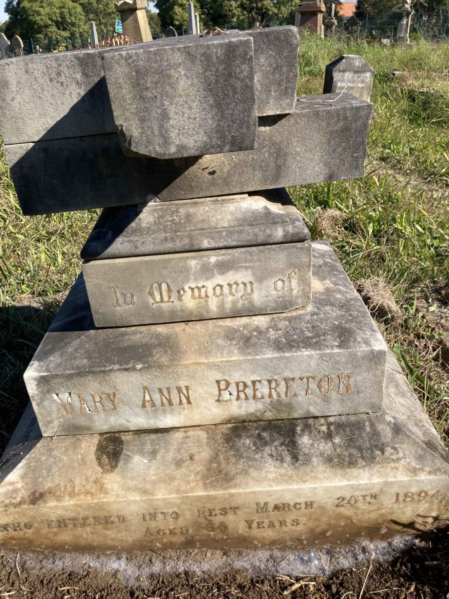 BRERETON Mary Ann -1894